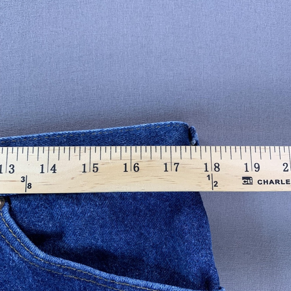 Vintage Lee Jeans Mens 38 (Fits 36x30) Blue Denim Straight Leg USA Workwear 90s - Picture 13 of 16